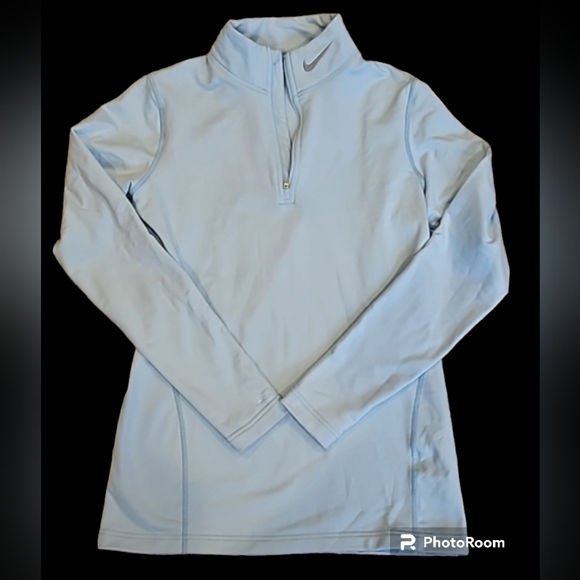 Nike Tops - NIKE Fit Dry Long Sleeve Thick Half Zip Pullover Semi Fitted Large